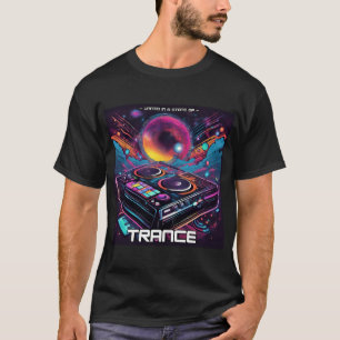 T-shirt Trance Music - DJ Deck Design - EDM - TECHNO -