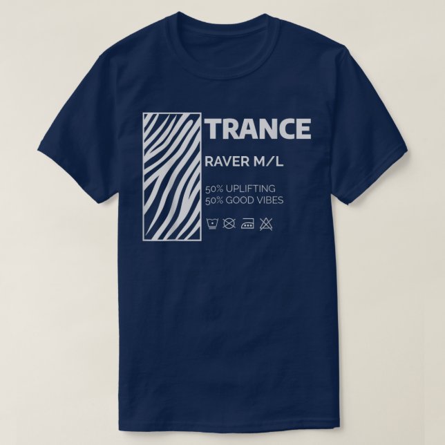 T-shirt Trance Musique Danse Musique Techno Tech House Har (Design devant)