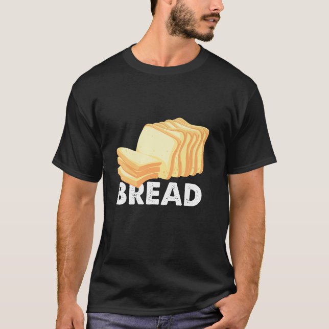 T-shirt Tranche De Pain Carb Gluten Chef Pâtisserie Baker (Devant)