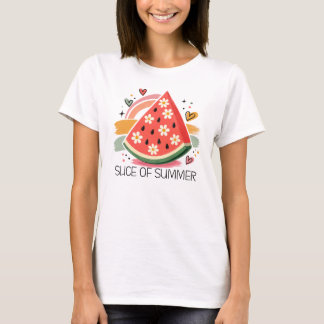 T-shirt Tranche d'été, Graphisme Tranches de Pastèque