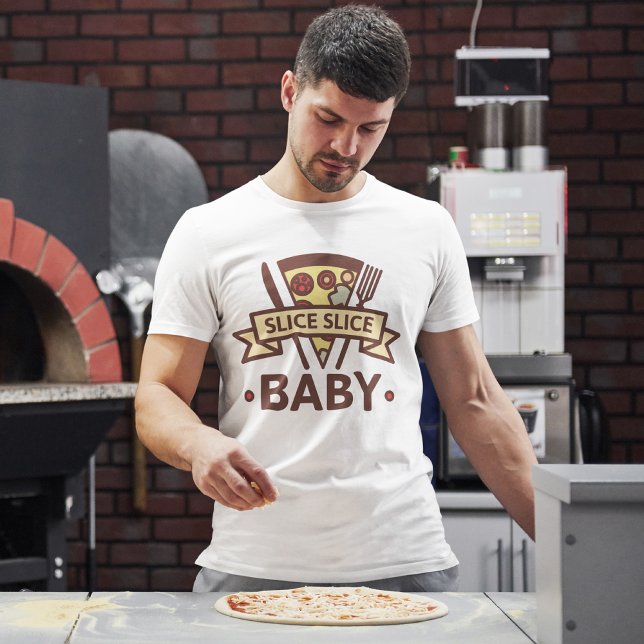 T-shirt Trancher Bébé tranche (Slice clice baby t-shirt pizza)
