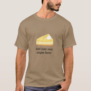 T-shirt Tranches de fromage : Slogan personnalisable