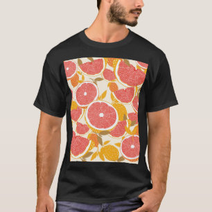 T-shirt Tranches de pamplemousse avec Feuilles
