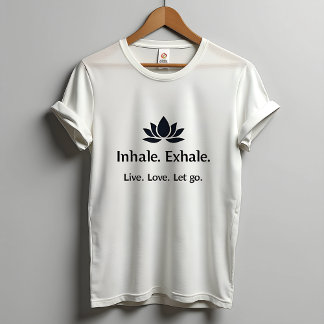 T-shirt Tranquil Lotus : Inhale, Exhale Inspiration Femmes