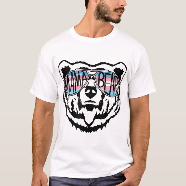 T-shirt Trans Mama Oear Fier Maman Ally Transgenre Arc-en- (Devant)