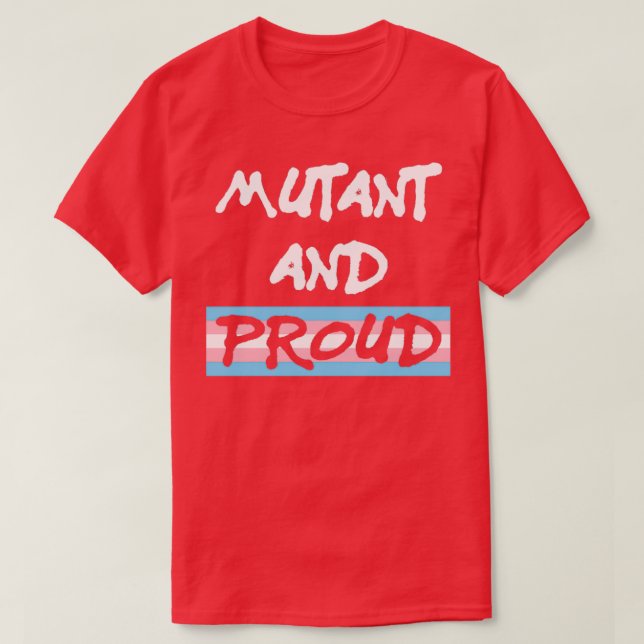 T-shirt trans mutant et pride (Design devant)