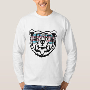 T-shirt Trans Papa ours Fier Papa Ally Transgenre Arc-en-c