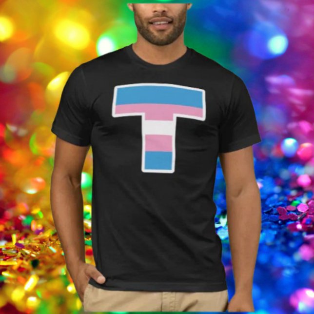 T-shirt Trans Pride Capital T Tee (Créateur téléchargé)