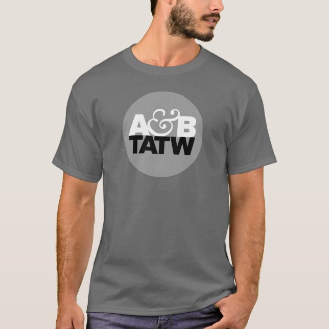 T-shirt Transe autour du monde (gamme de gris) (Devant)