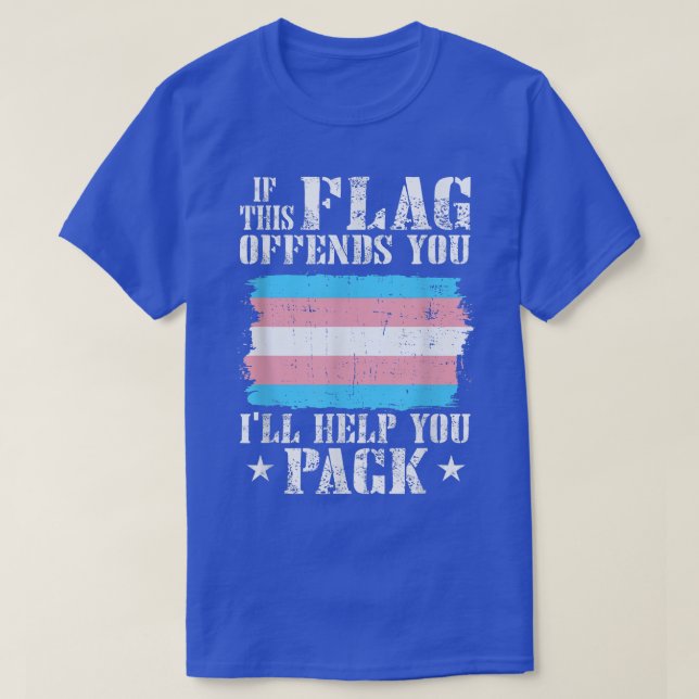 T-shirt Transférer Si Ce Drapeau Vous Offense Je Vous Aide (Design devant)