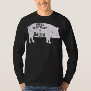 T-shirt Transforme Les Légumes En Bacon Amoureux Drôle d