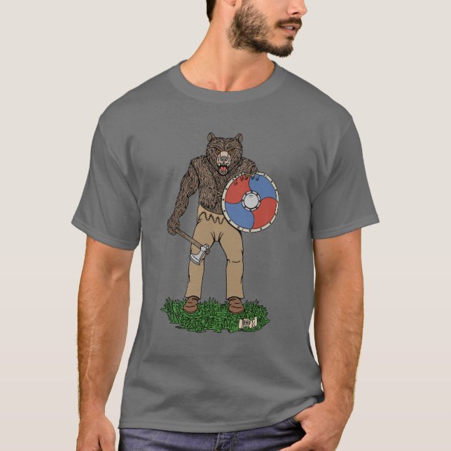 T-shirt Transformé Viking Berserker ou Werebear (Devant)