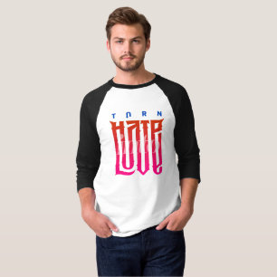 T-shirt Transformer la haine en amour Hommes 3/4 Sleeve