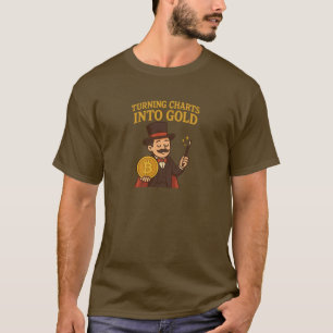 T-shirt Transformer les graphiques en or Magicien Bitcoin