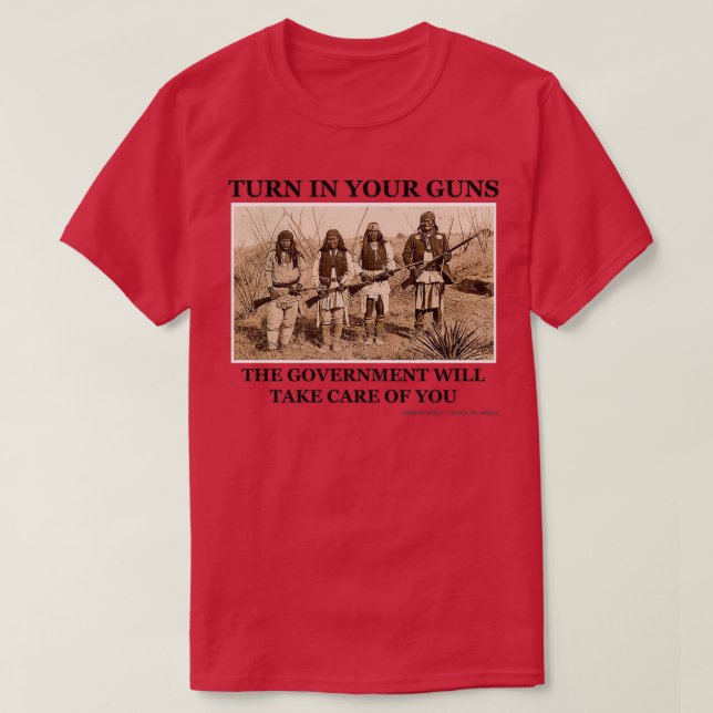 T-shirt Transformez Vos Armes À Feu Le Gouvernement S'Occu (Design devant)