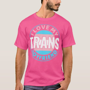 T-shirt Transgenre I Love my Trans Boyfriend LGBT