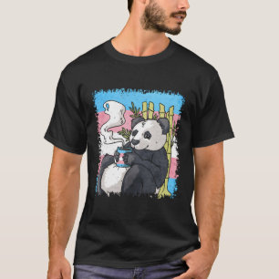 T-shirt Transgenre Pride Trans Drapeau Panda Coffee Sublte
