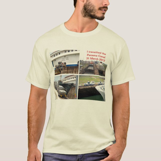 T-shirt Transit de canal de Panama (Devant)