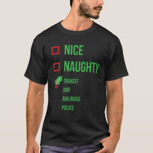 T-shirt Transit Et Police Ferroviaire Drôle Pajama Noël