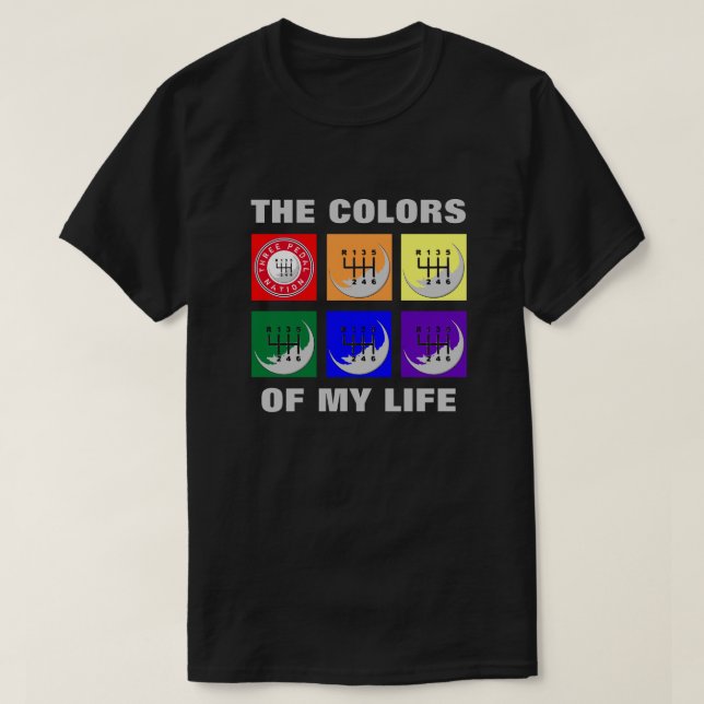 T-shirt Transmission MANUELLE - COULEURS (Design devant)
