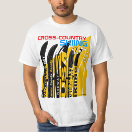 T-shirt transnational de Snowblade de sport