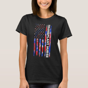 T-shirt Transplant Nurse Nurse Tie Dye American Flag 4e