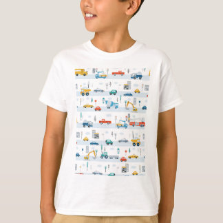T-shirt Transport Camions et voitures Cute Kids