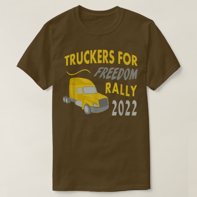 T-shirt Transport Semi-Camion Art pour le fret professionn (Design devant)