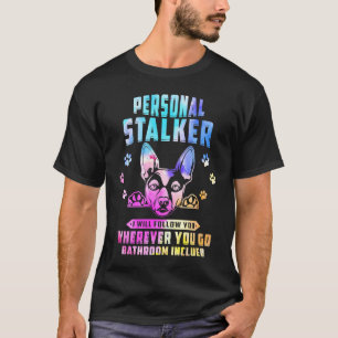 T-shirt Traqueur Personnel Rat Terrier Je Vous Suivrai