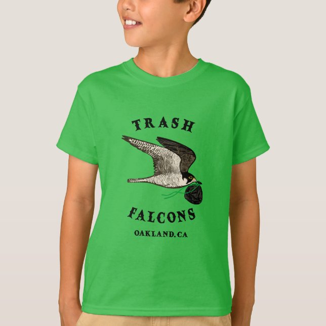T-shirt Trash Falcons Kids Tee - Oakland Green (Devant)