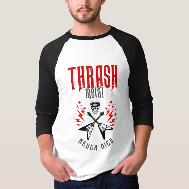 T-shirt Trash Metal ne meurt jamais (Devant)