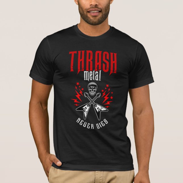 T-shirt Trash Metal ne meurt jamais (Devant)
