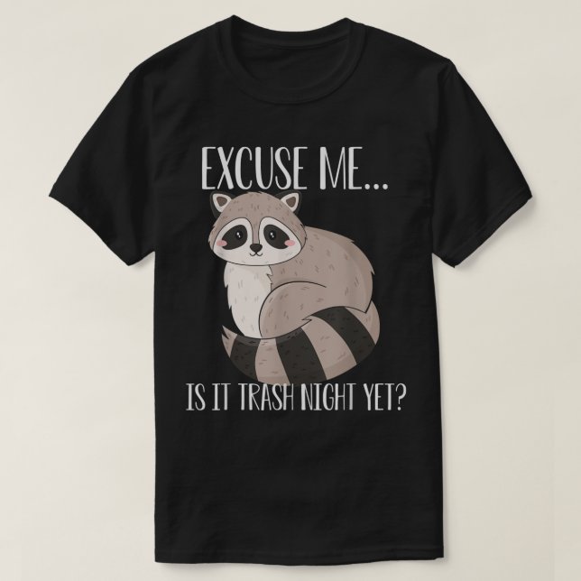 T-shirt Trash Night Racoon, Racoons Lover Pet Animal T-Shi (Design devant)
