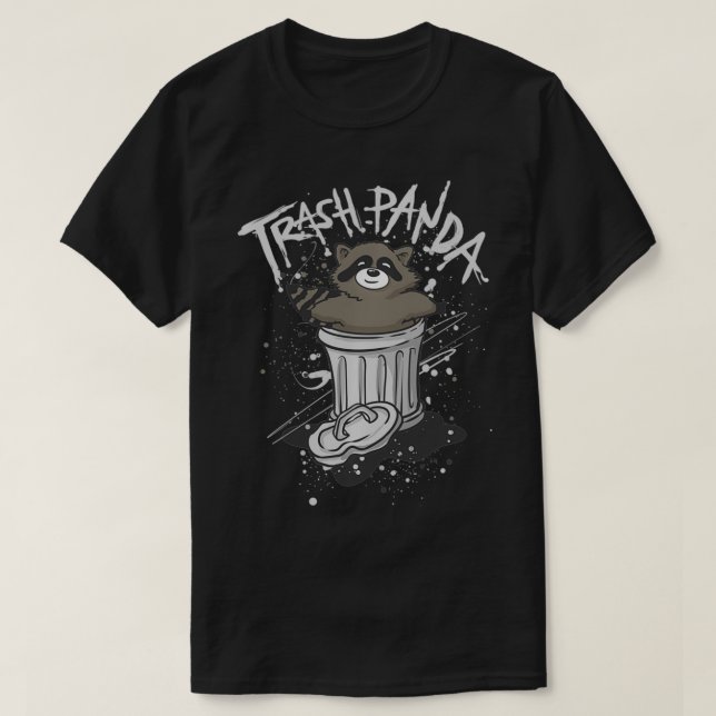 T-shirt Trash Panda Racoon Trashcan Poullover  (Design devant)