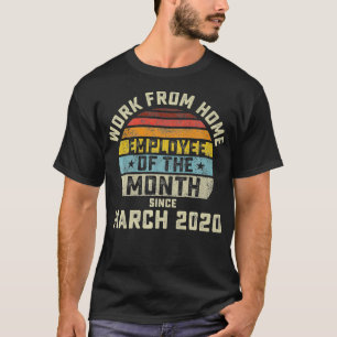 T-shirt Travail à domicile Employé du mois Prime cadeau ca