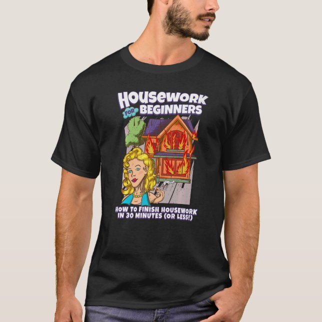 T-shirt Travail à domicile pour les débutants Comment term (Devant)