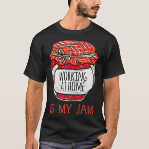 T-shirt Travail À La Maison Cadeaux Femmes Mignonnes Trava