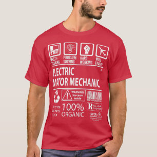 T-shirt Travail certifié multitâche mécanique électrique