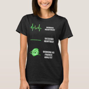 T-shirt Travail commercial d'analyste financier
