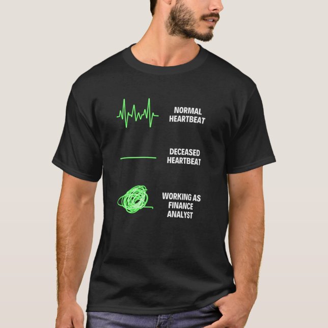 T-shirt Travail commercial d'analyste financier (Devant)