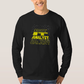 T-shirt Travail Cool Galaxy Analyste informatique
