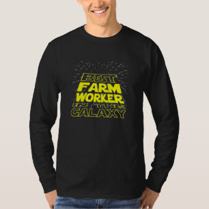T-shirt Travail de Cool de travailleur agricole Galaxy