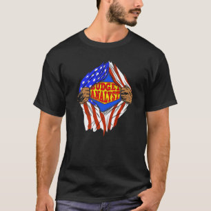 T-shirt Travail de héros super-analyste budgétaire