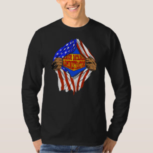 T-shirt Travail de héros super senior administrateur de ba