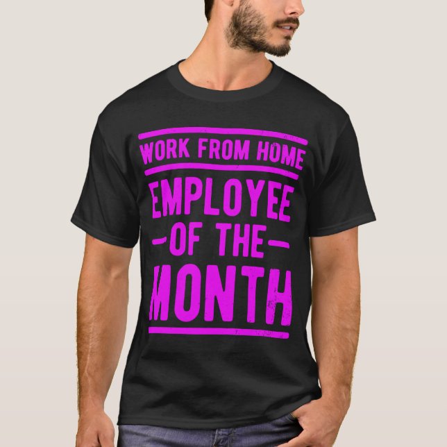 T-shirt Travail de la maison Employé du mois Emploi Sarcas (Devant)
