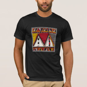 T-shirt Travail de perles tribal Maasai
