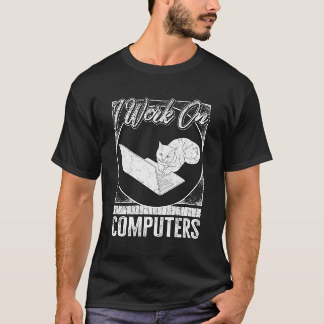 T-shirt Travail De Programmeur Sur Ordinateurs Coder Coder (Devant)