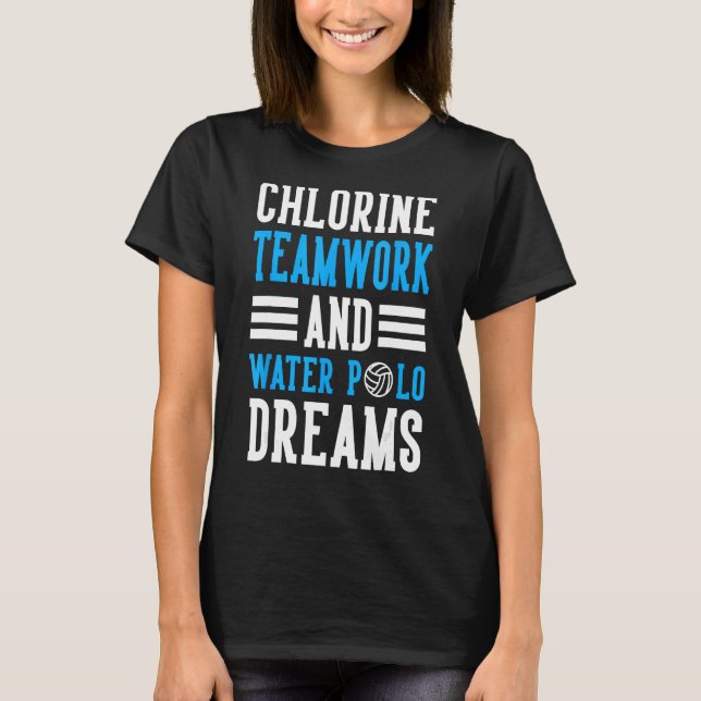 T-shirt Travail D'Équipe De Chlorine Et Rêves De Polo D'Ea (Devant)