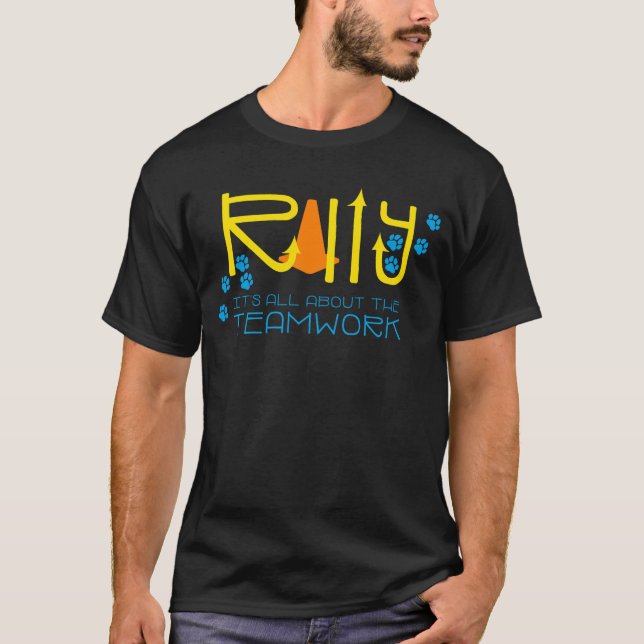 T-shirt Travail d'équipe de rallye (Devant)