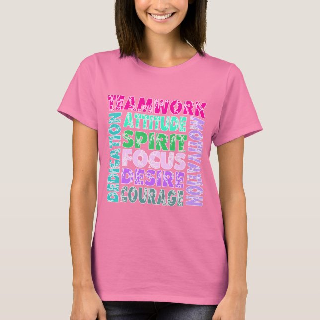 T-shirt Travail d'équipe VolleyChick (Devant)